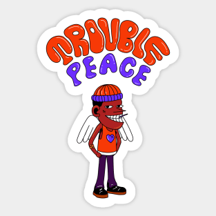 Trouble Peace Sticker